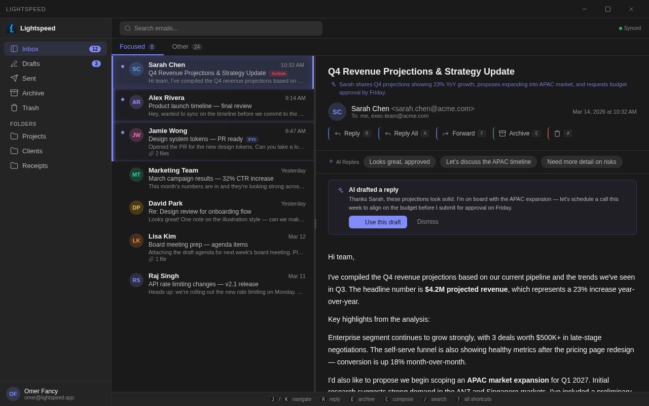 Lightspeed email client